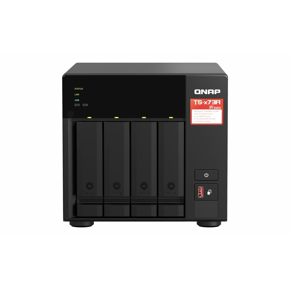 NAS Network Storage TS-473A-SW5T Black