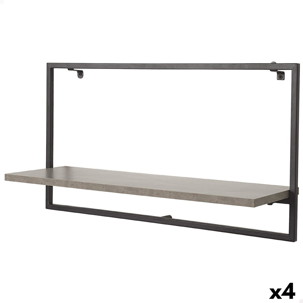Shelve Iron MDF Wood 65 X 35 X 20 CM (4 Units)
