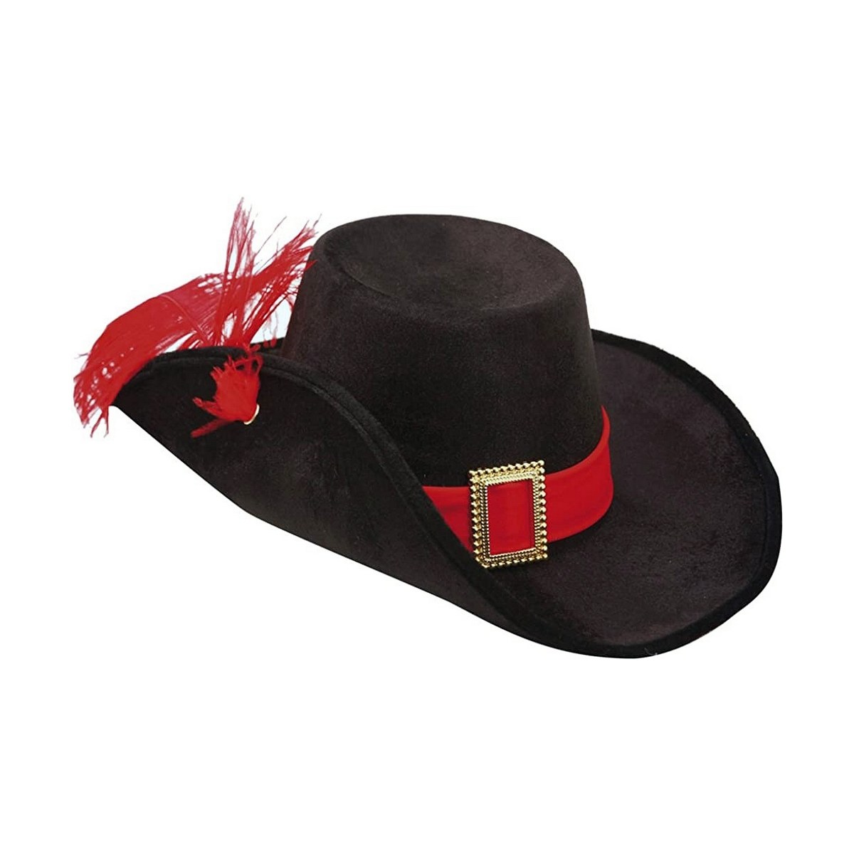 Hat Black Male Musketeer Multicolour