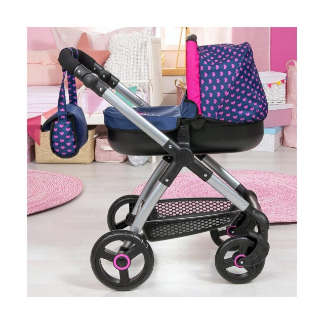 Коляска для кукол Stule Pram Тёмно Синий 63 cm