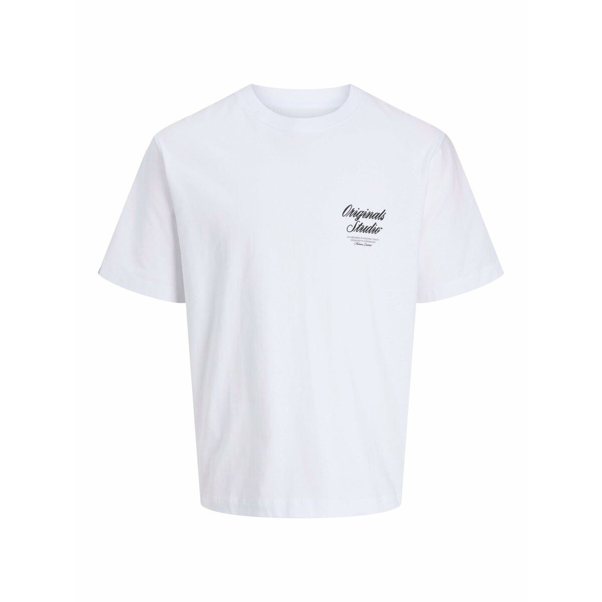 Men’s Short Sleeve T-Shirt JORNORREBRO TYPO TEE SS CREW NECK NOOS 12282898 White