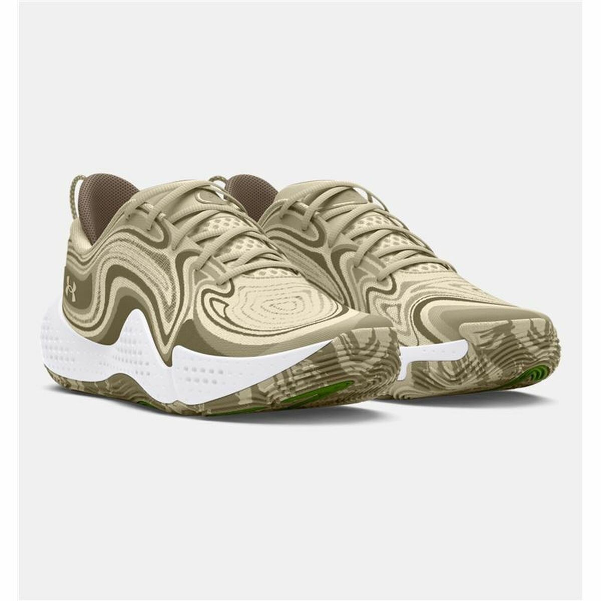 Basketball Shoes for Adults Spawn 6 Camo Olive Light brown