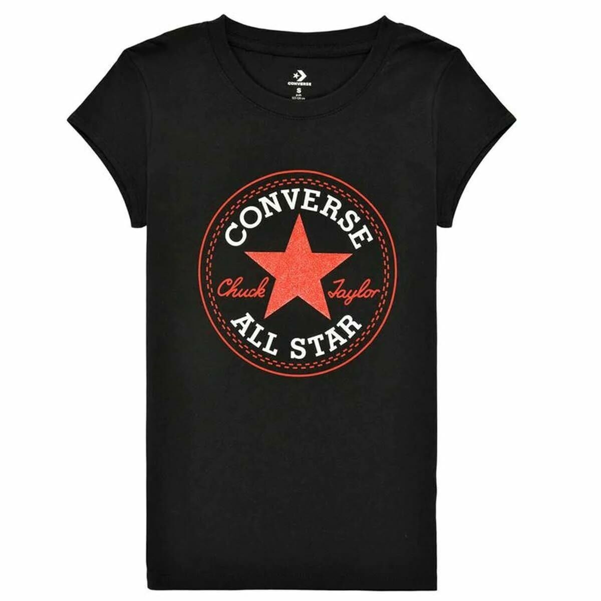 Child's Short Sleeve T-Shirt CHUCK PATCH TEE 468992 A3J Black