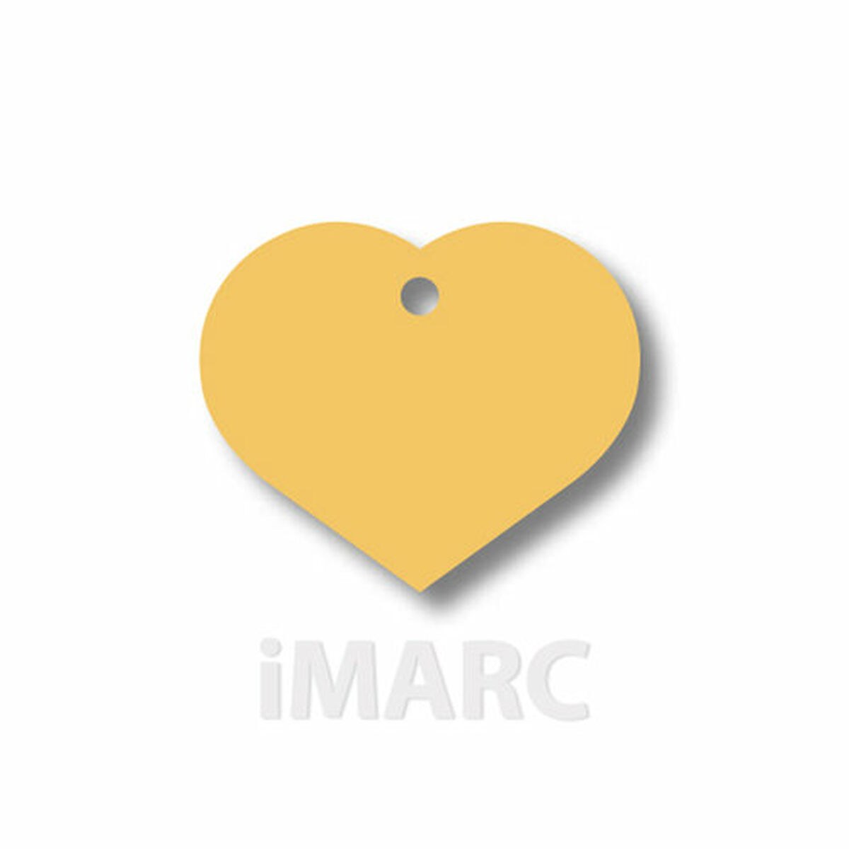 Фирменная табличка для ожерелья Heart Жёлтый