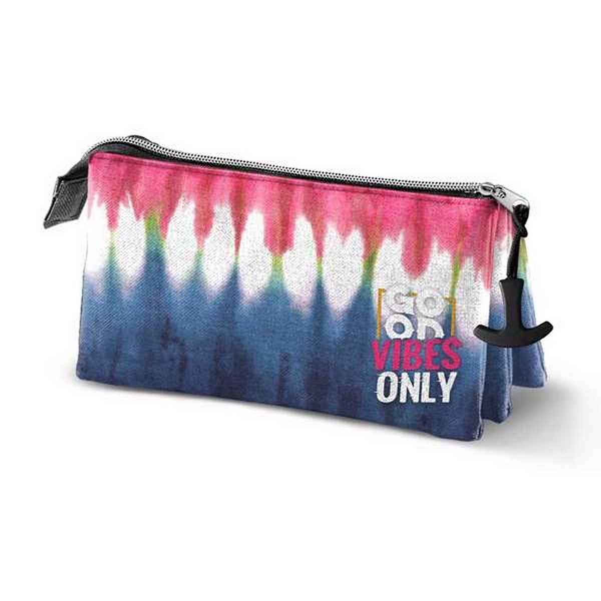 Тройной пенал Eco Omp! Good Vibes Only Tie Dye Denim (23 x 11 x 10 cm)