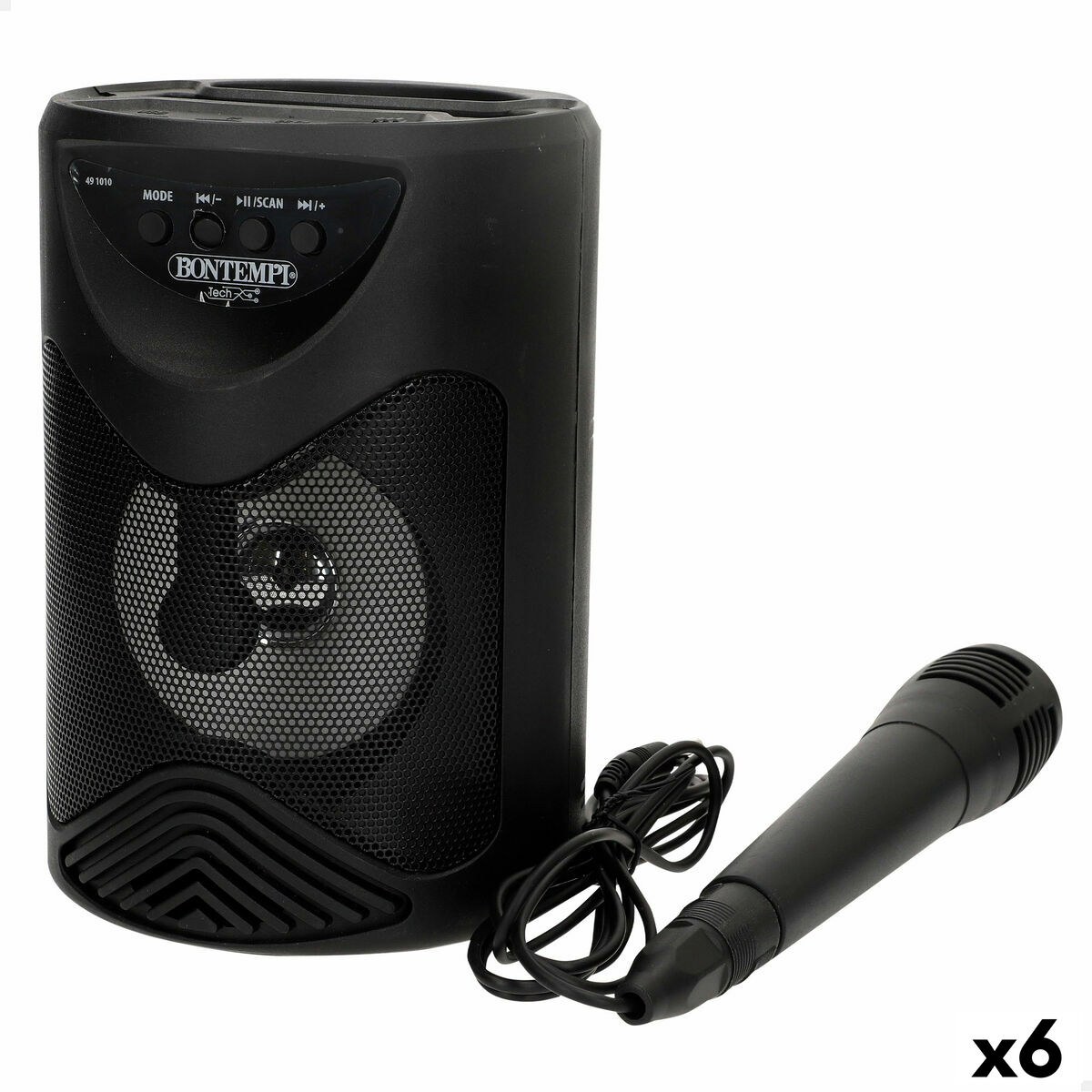 Speaker with Karaoke Microphone 6 Units