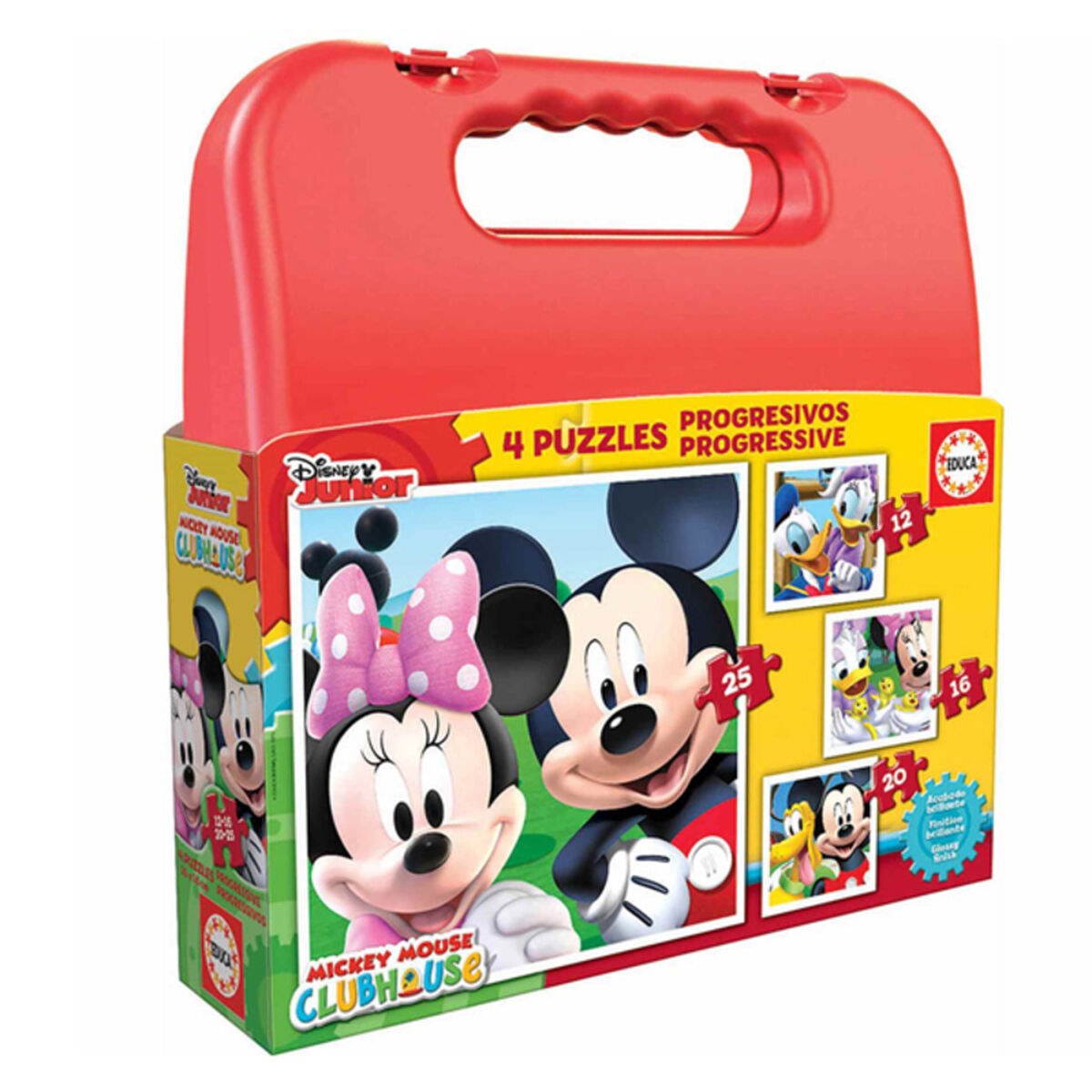 Набор из 4 пазлов Disney Mickey Mouse Progressive 16505 (12-16-20-25 pcs)