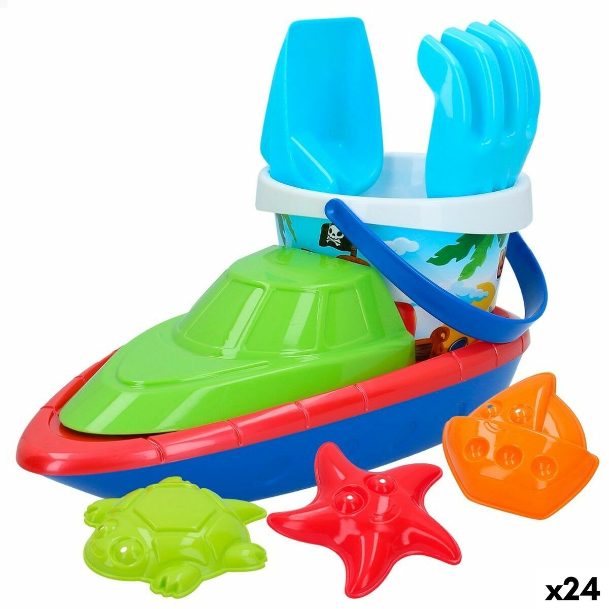 Beach toys set 8 Pieces Ship polypropylene (24 Units)