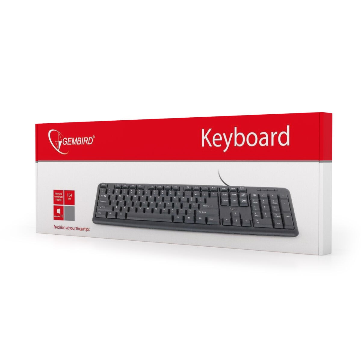 Клавиатура KB-U-103-ES Чёрный испанский