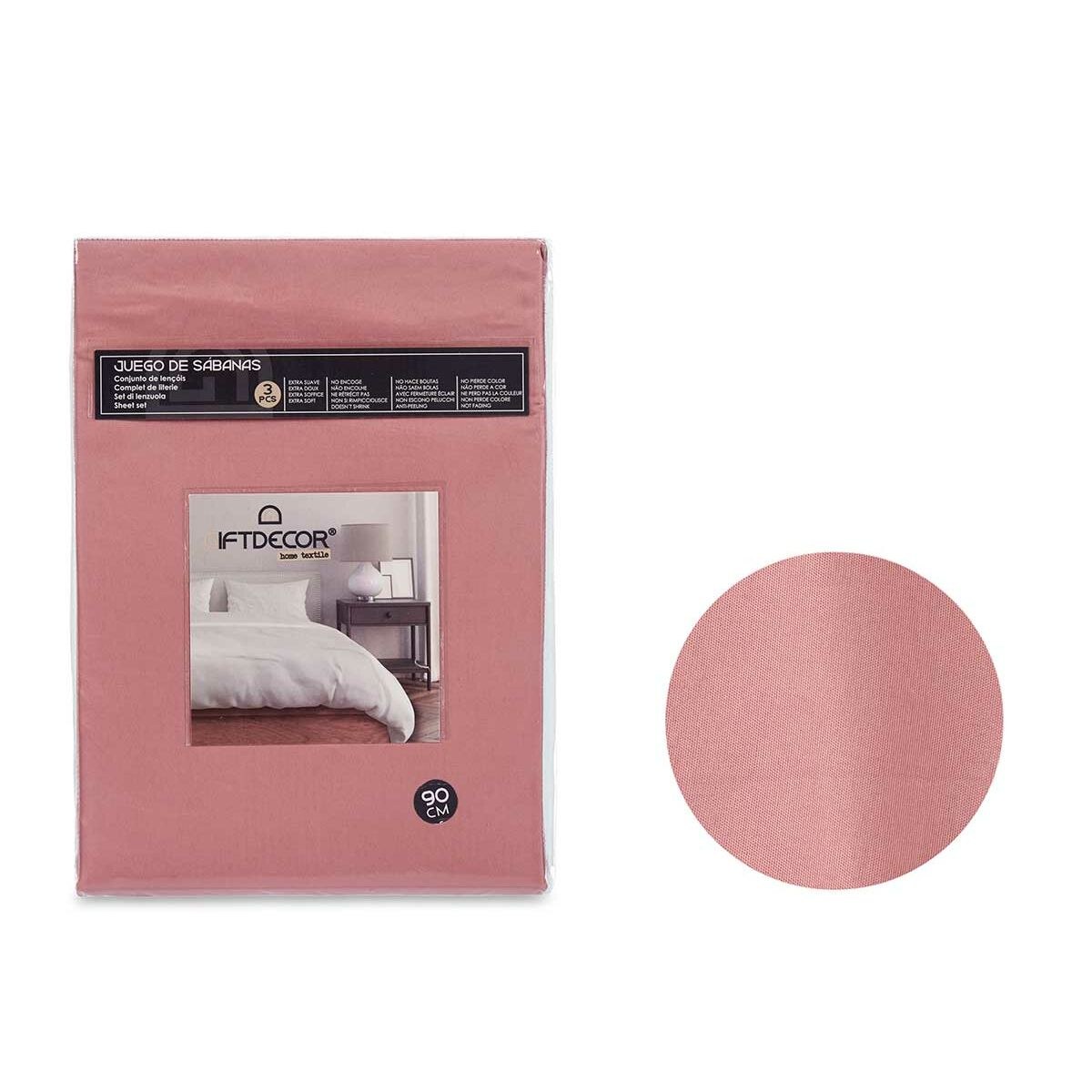 Bedding set Red Pink Single 3 Pieces