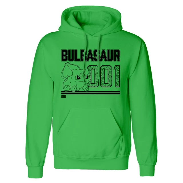 Unisex Hoodie Bulbasaur Line Art Green