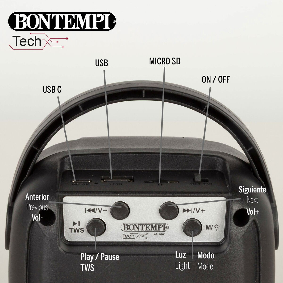 Speaker with Karaoke Microphone 4 Units