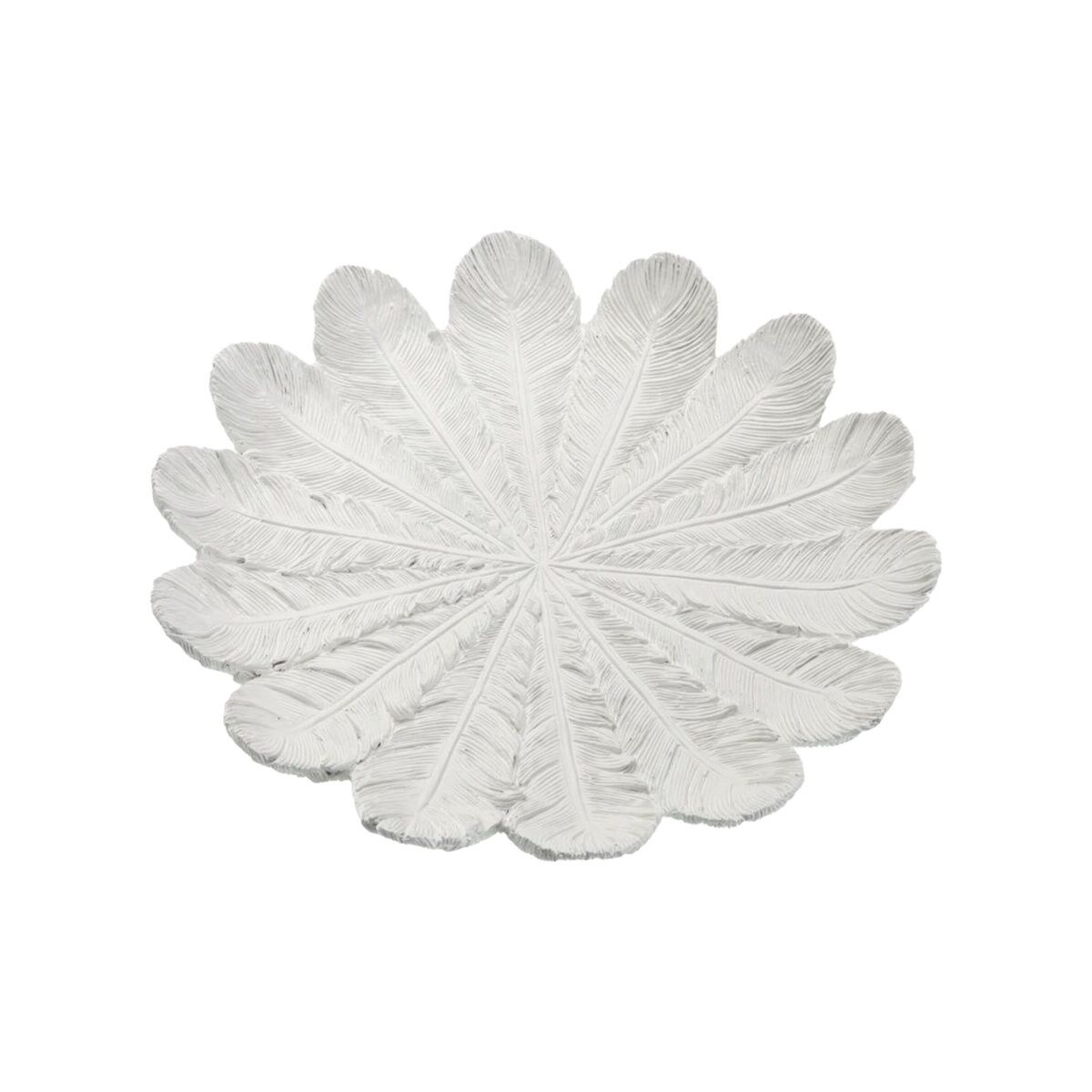 Centerpiece White Resin 2,3 X 24,2 X 30 CM Flower