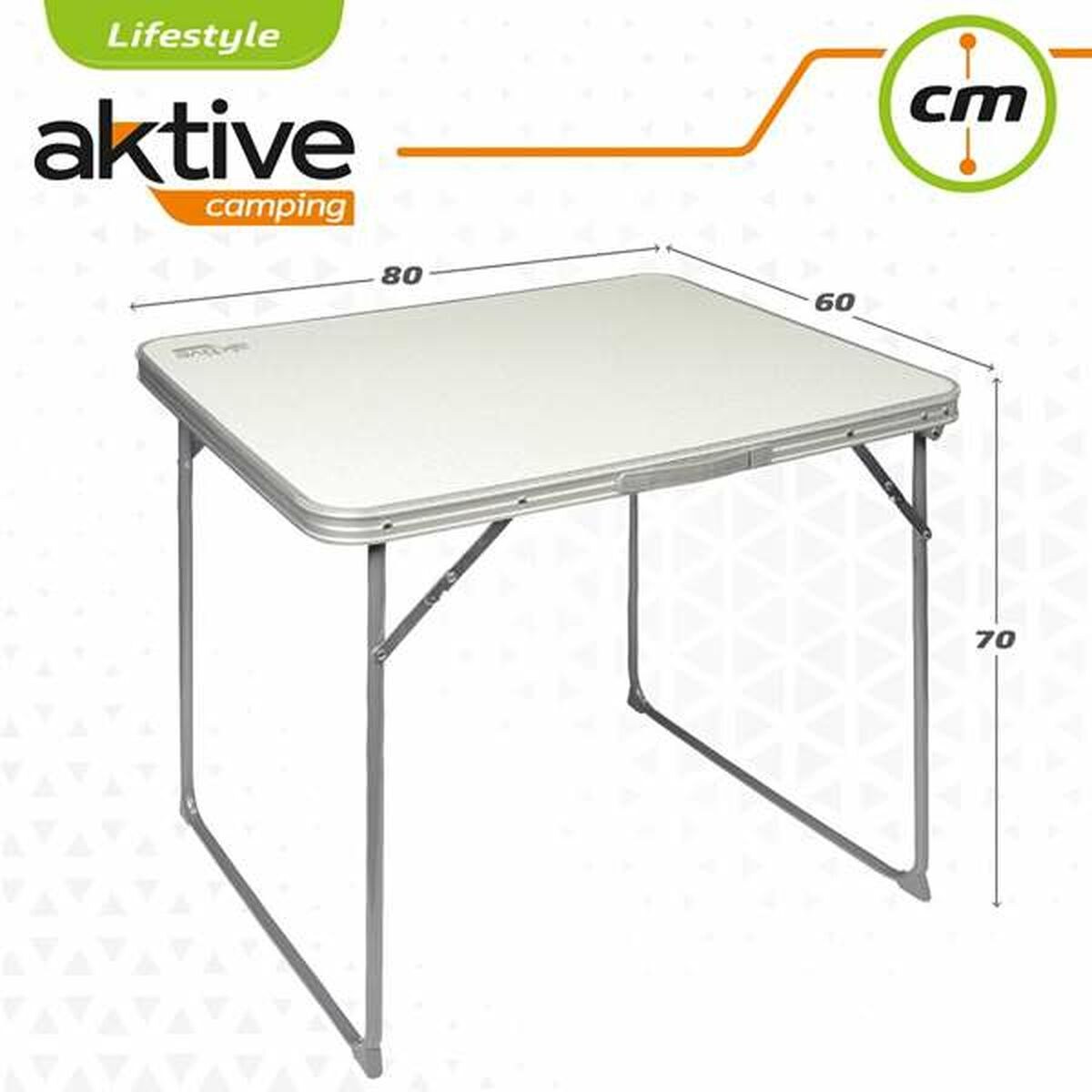 Складной стол Белый Сталь Деревянный MDF 80 x 60 x 70 cm