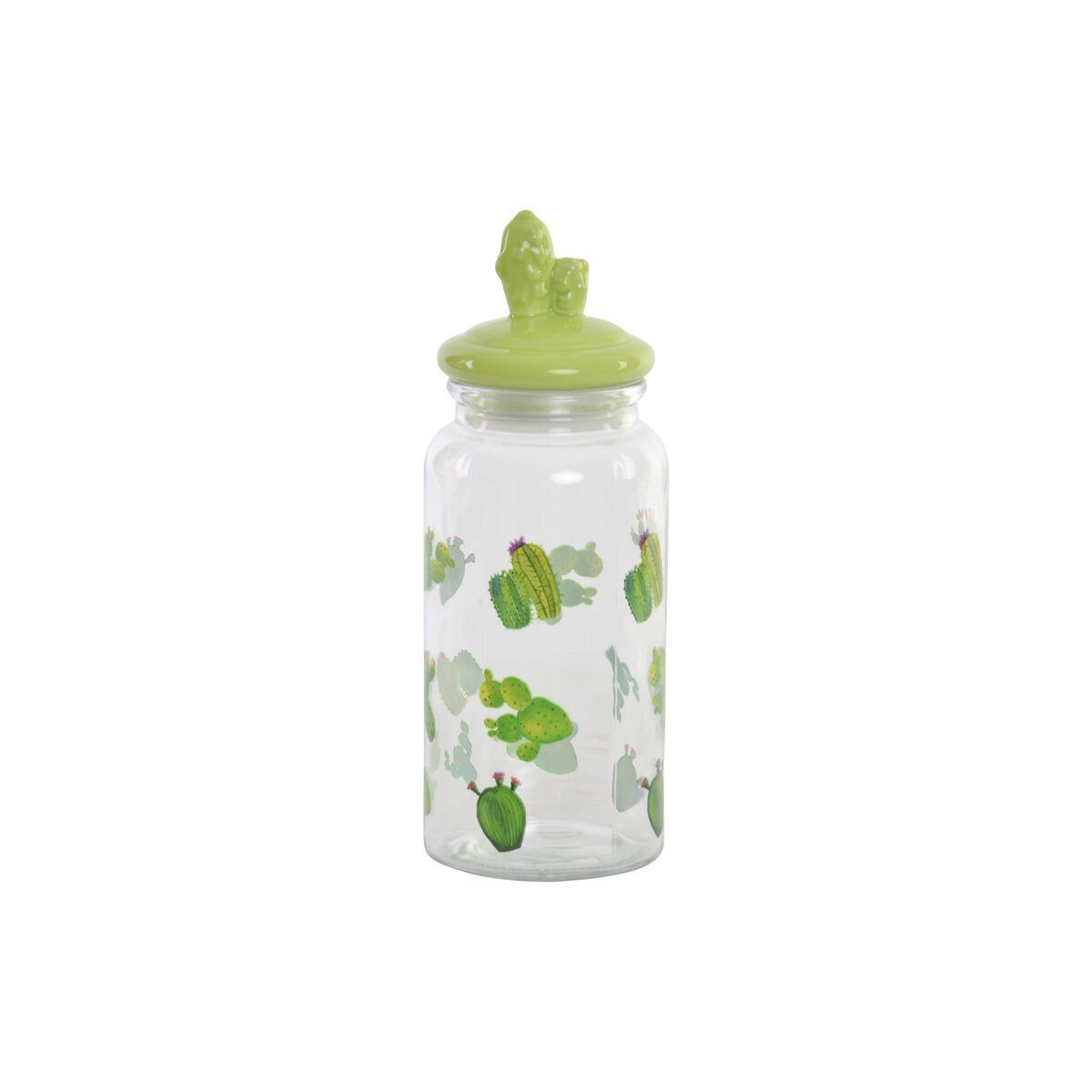 Tin Ceramic Crystal Cactus PE Boho (1400 ml) (10,5 x 28 cm)