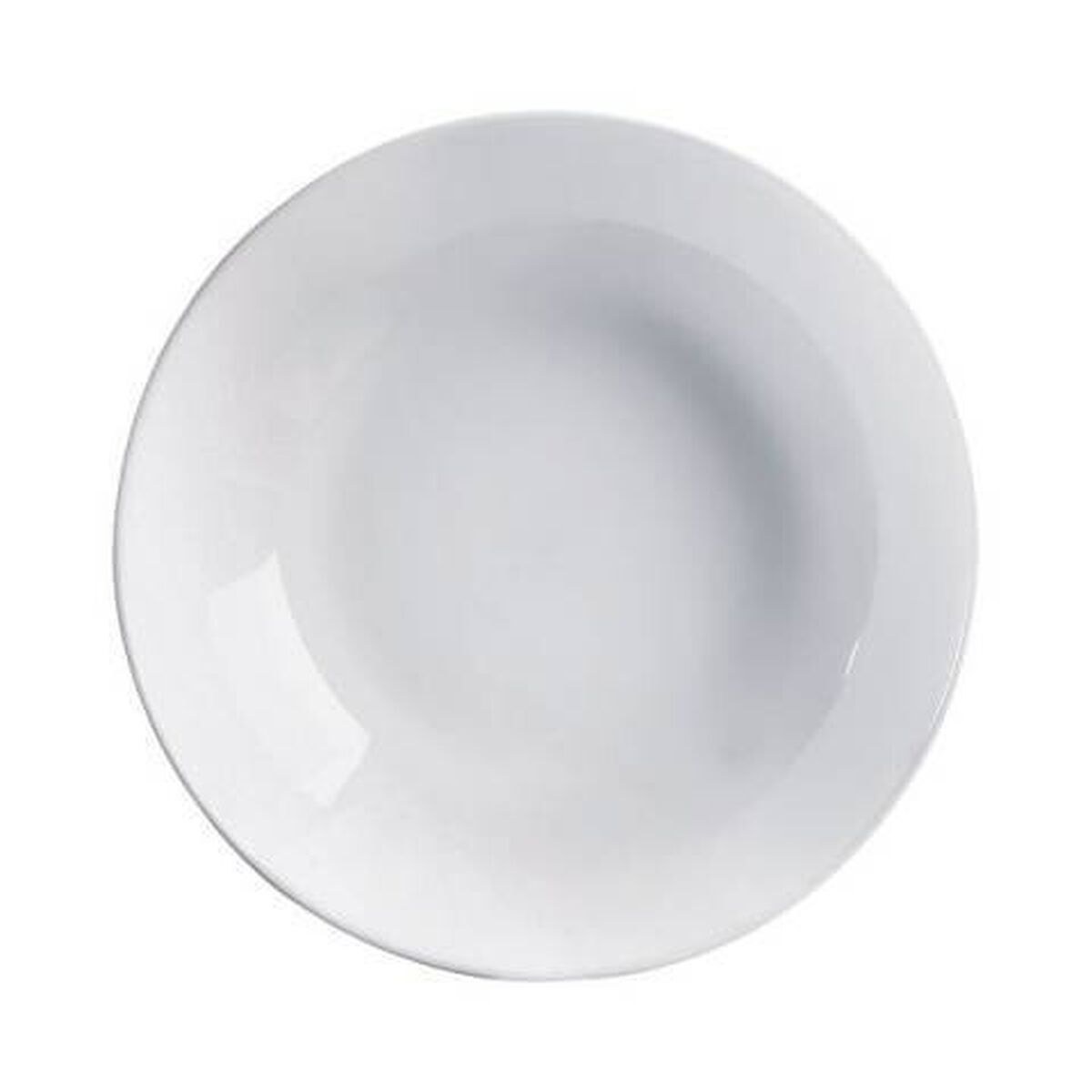 Deep Plate Evolutions White Opaline glass Minimalist