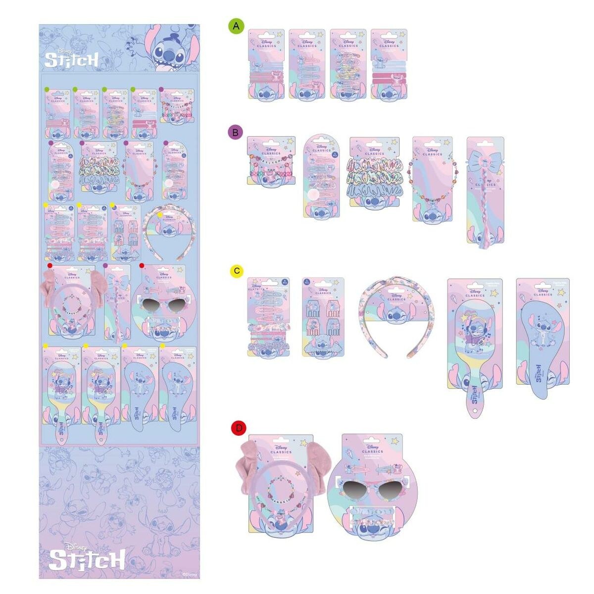 Hair Clips Blue