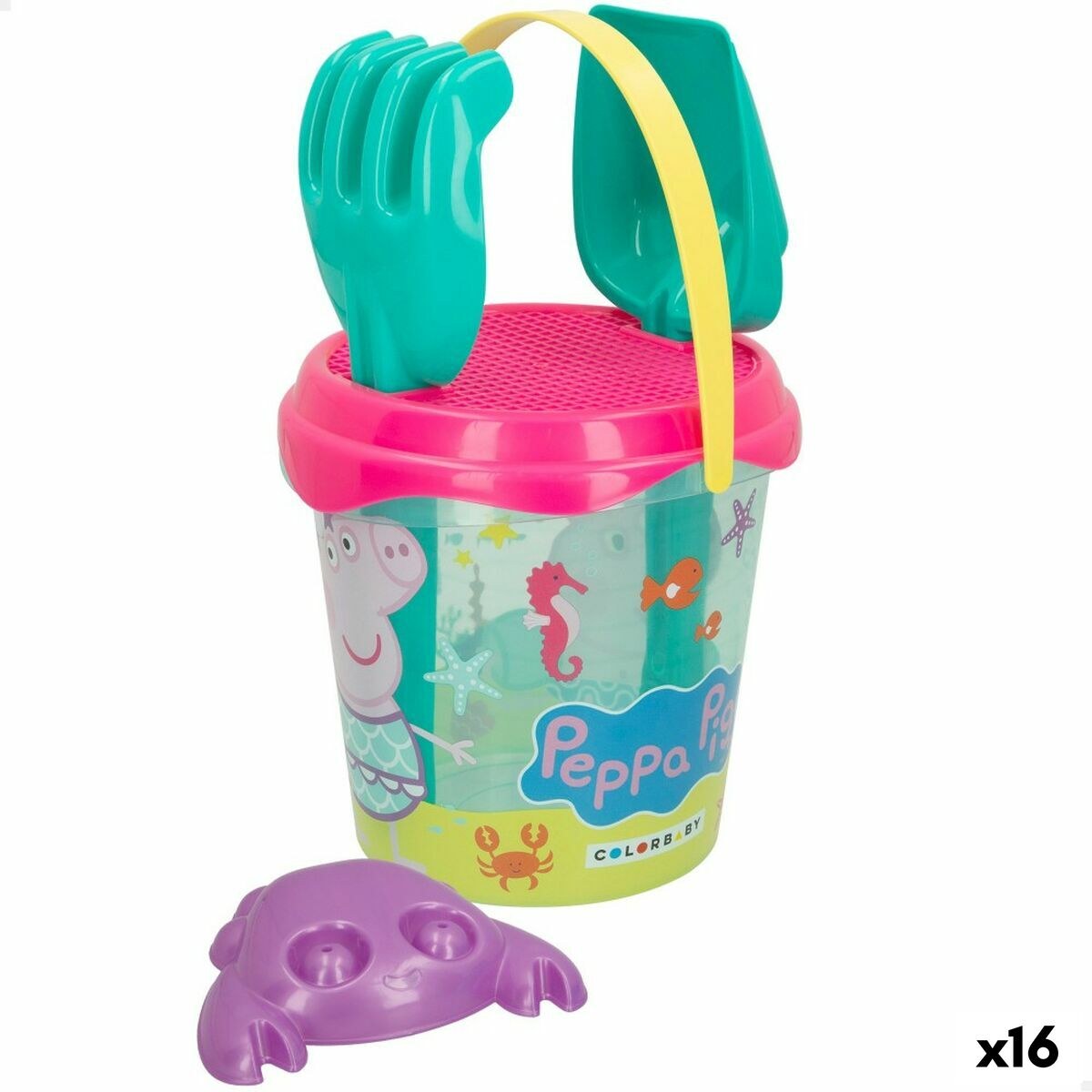 Набор пляжных игрушек Ø 18 cm (16 штук)