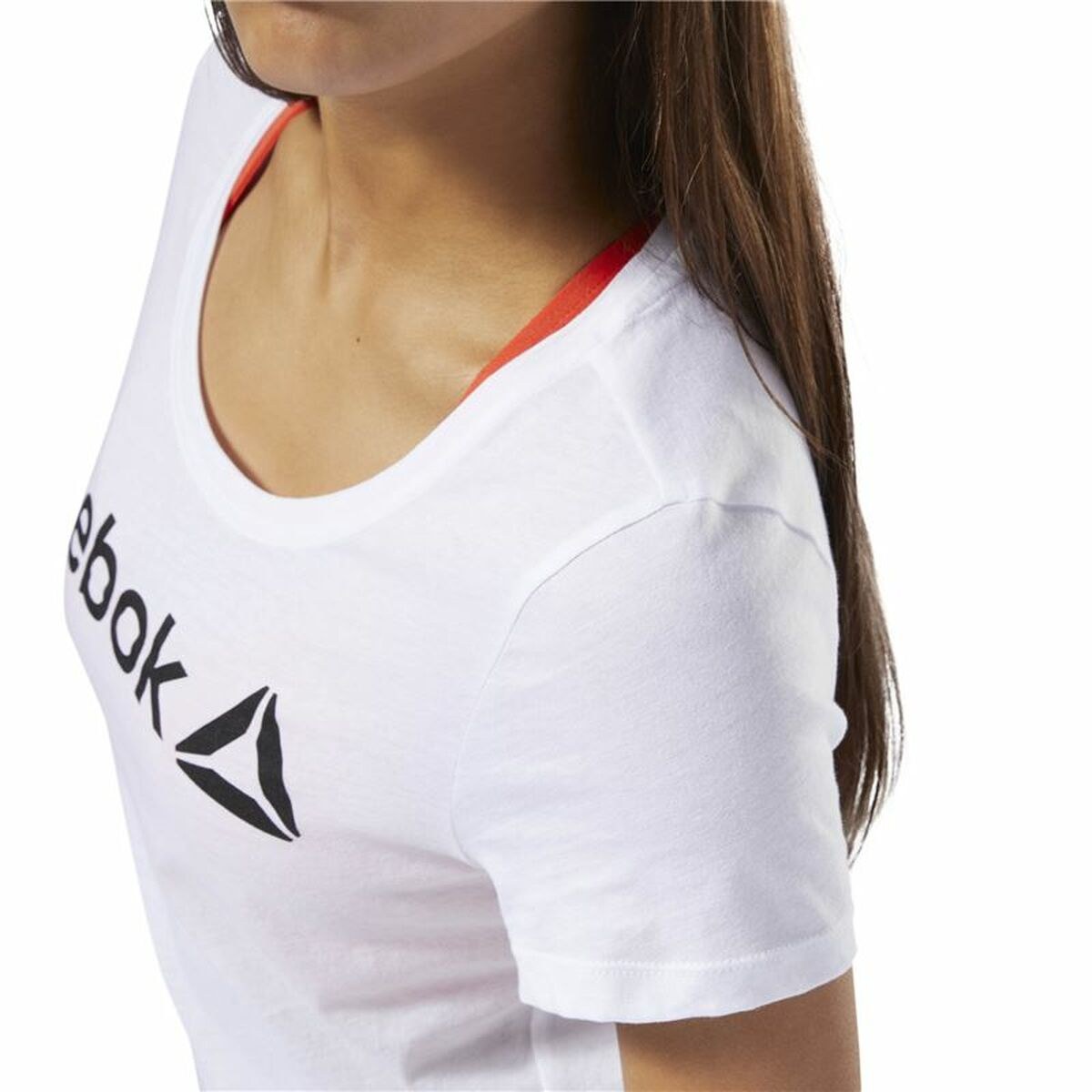 Футболка с коротким рукавом женская Scoop Neck Белый