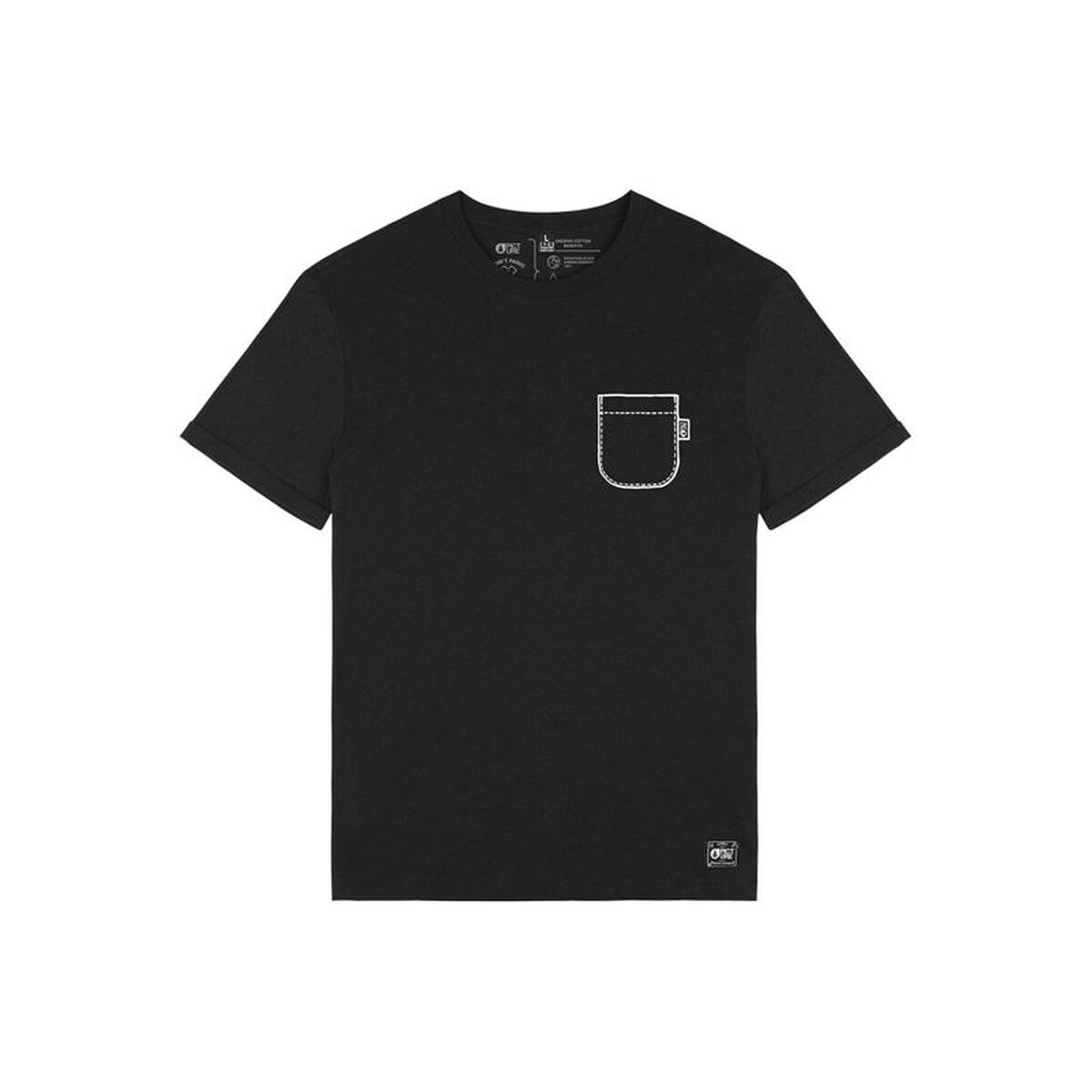 Men’s Short Sleeve T-Shirt Deelwi Black