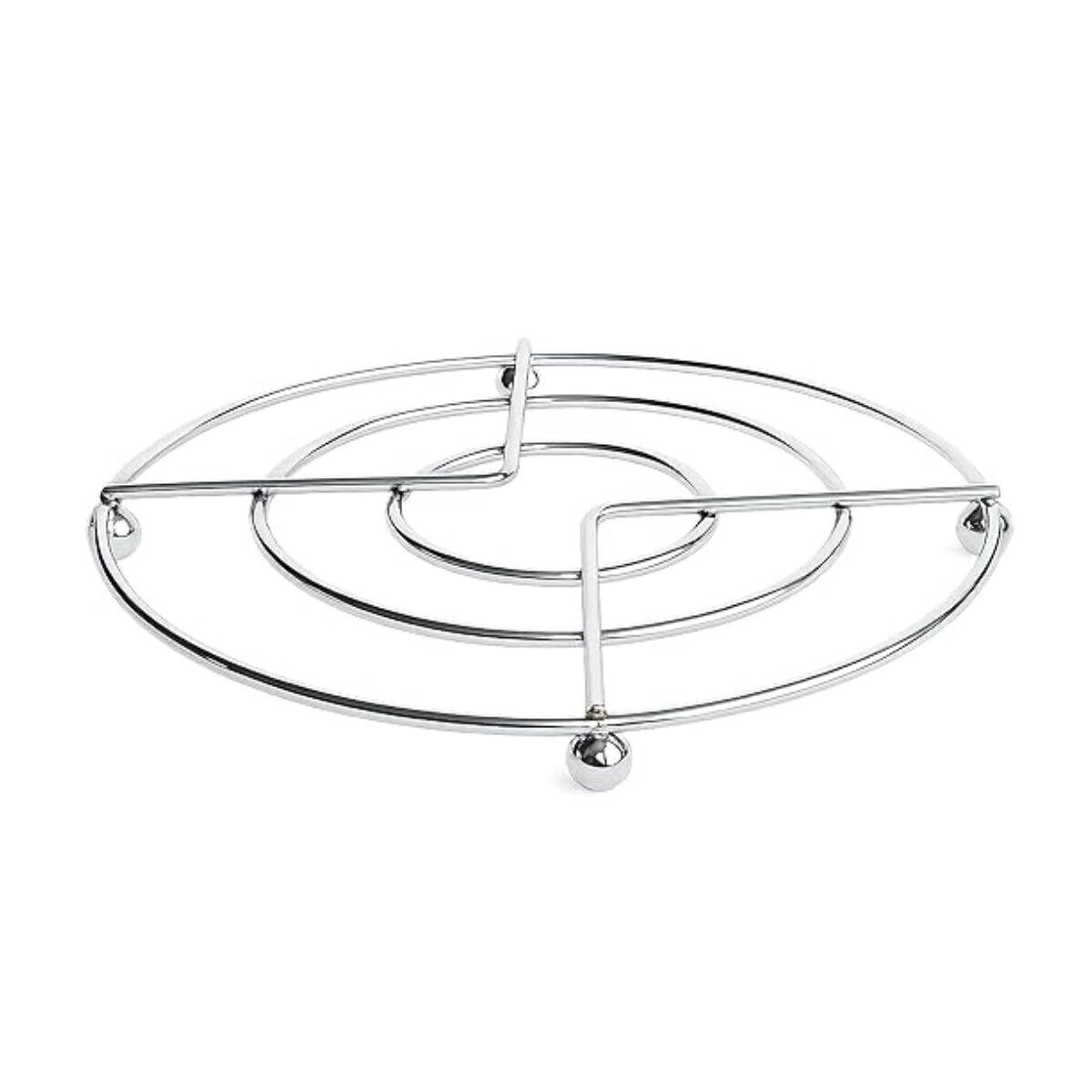 Foldable Table-top Mat Chrome-plated steel ø 22 x 22 cm