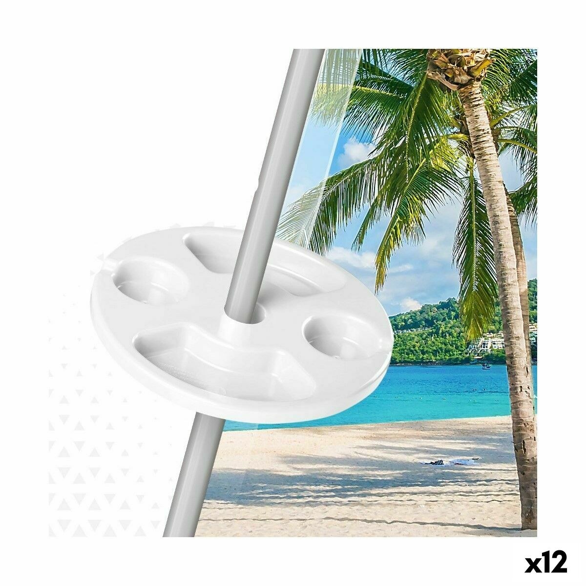 Beach Umbrella Cup Holder 29,5 x 8 x 29,5 cm Sunshade (12 Units)