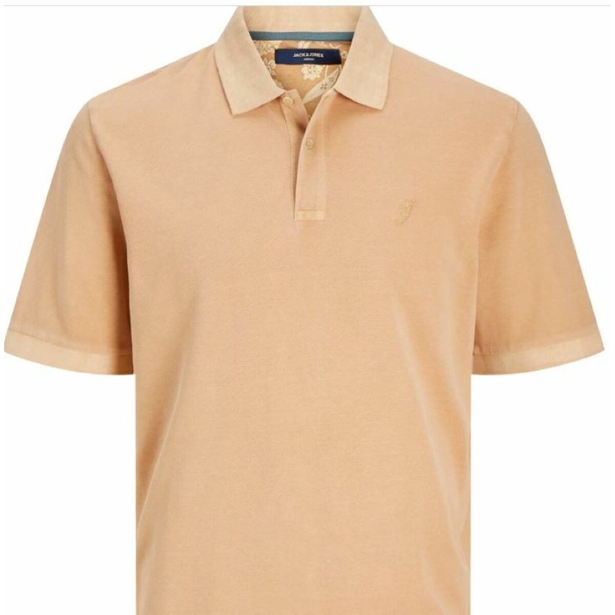 Men’s Short Sleeve Polo Shirt JPRBLUWILLIAM 12257315 Beige