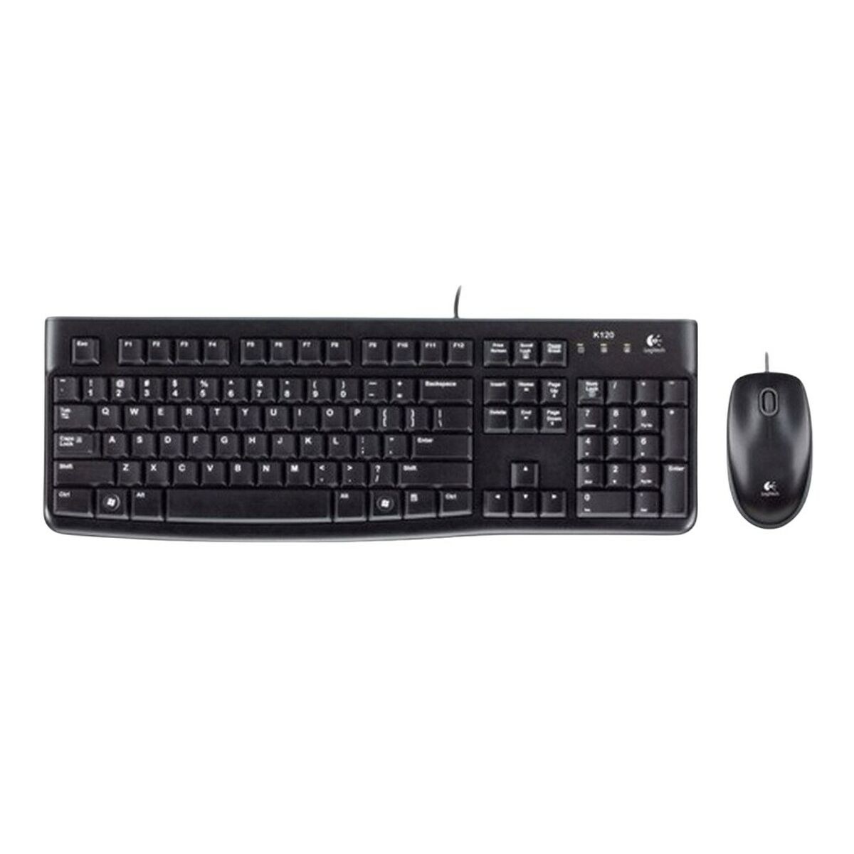 Клавиатура и мышь 920-002540 Чёрный немецкий QWERTZ