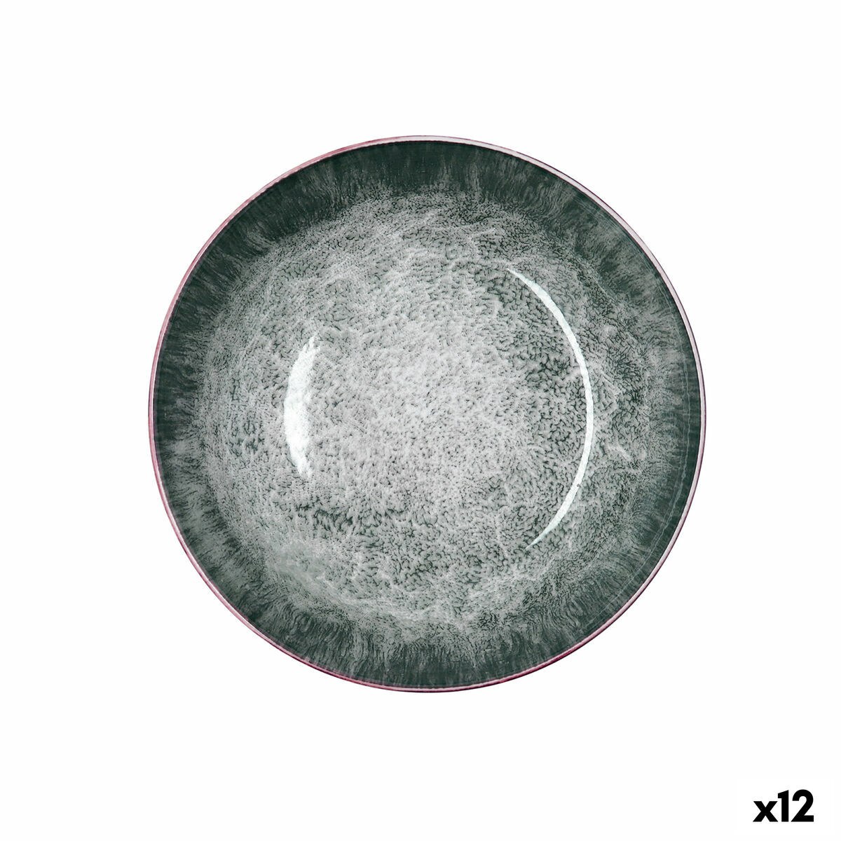 Deep Plate Stela White Ceramic Ø 20 cm (12 Units)