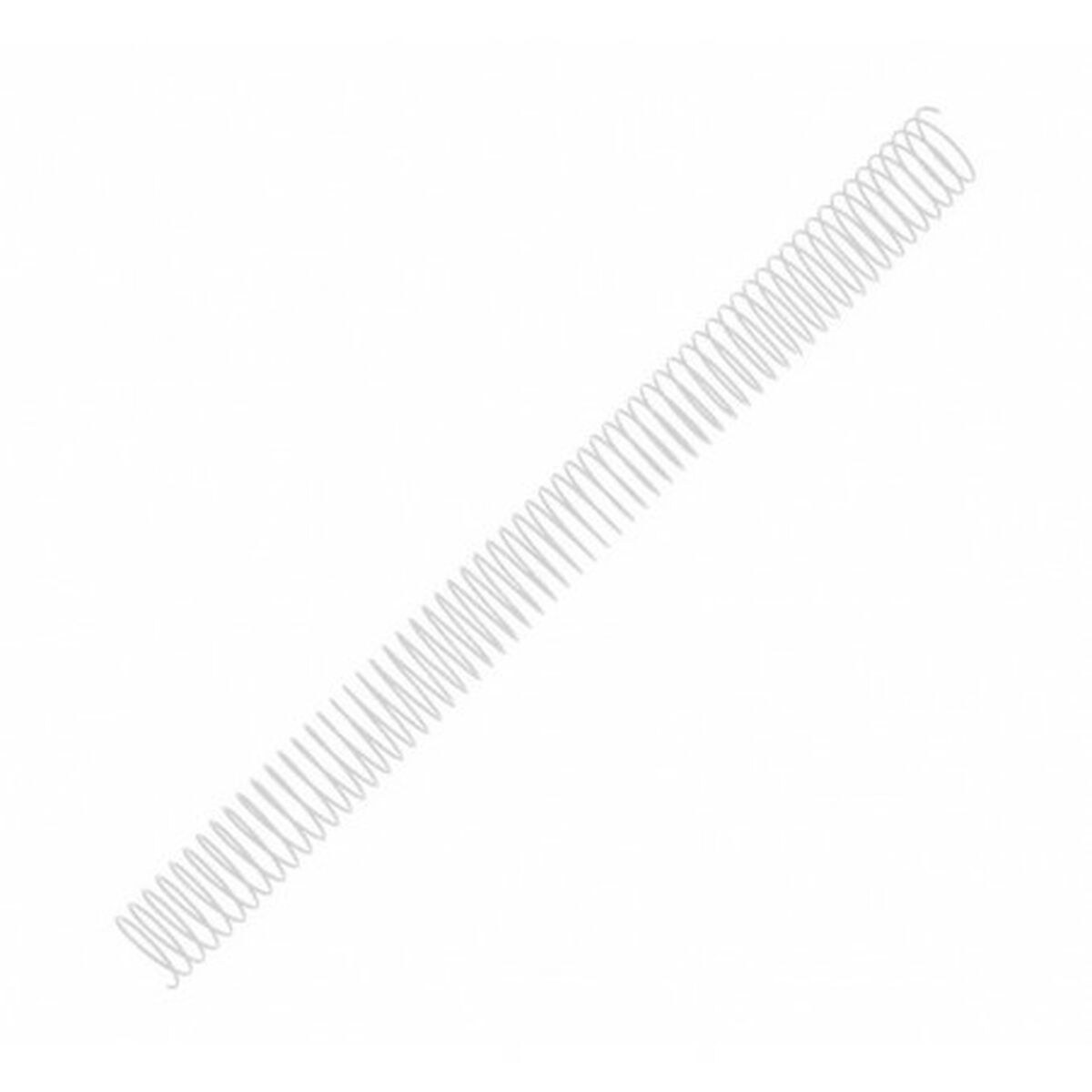 Binding Spirals 100 Units White Metal Ø 12 mm