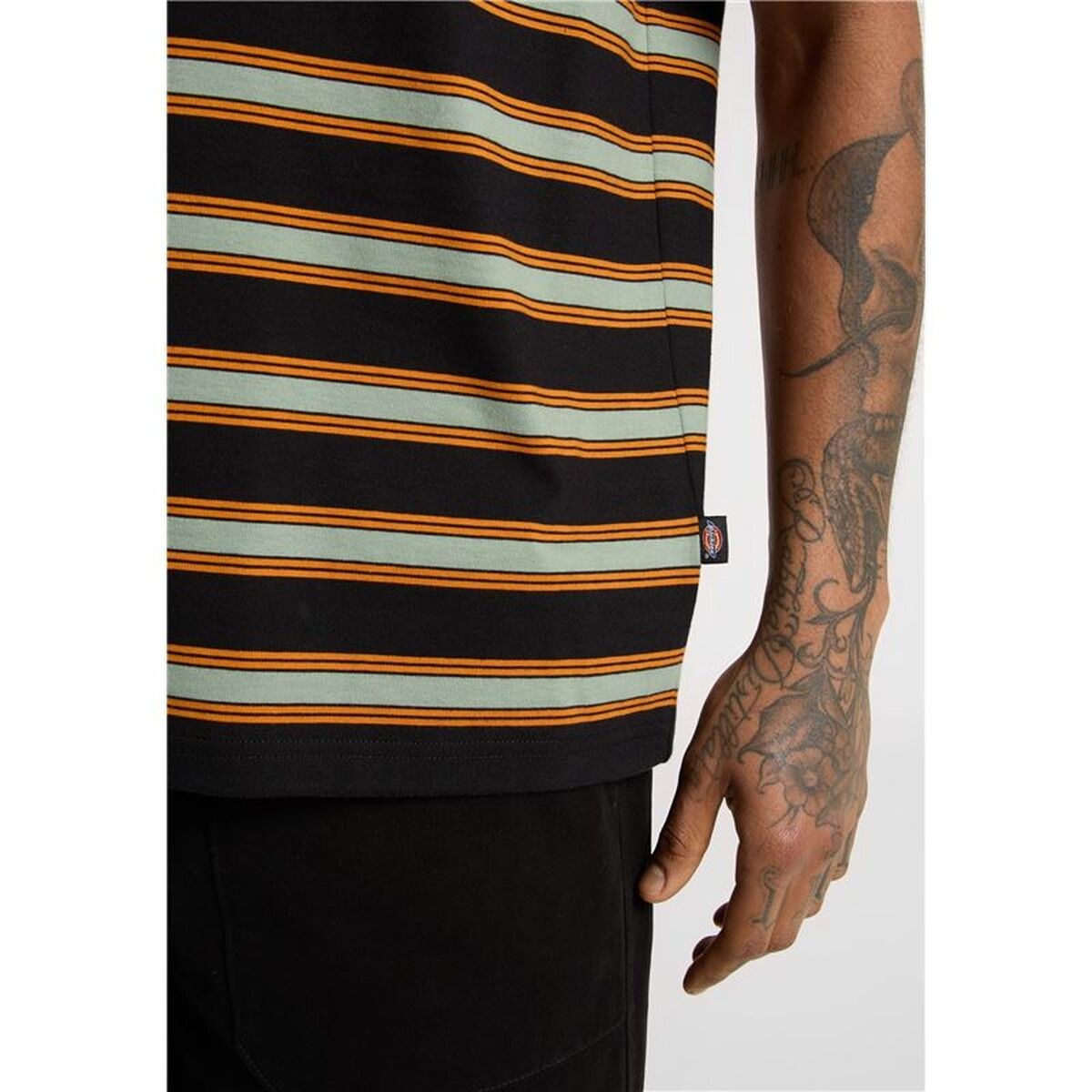 Men’s Short Sleeve T-Shirt York Stripe Black