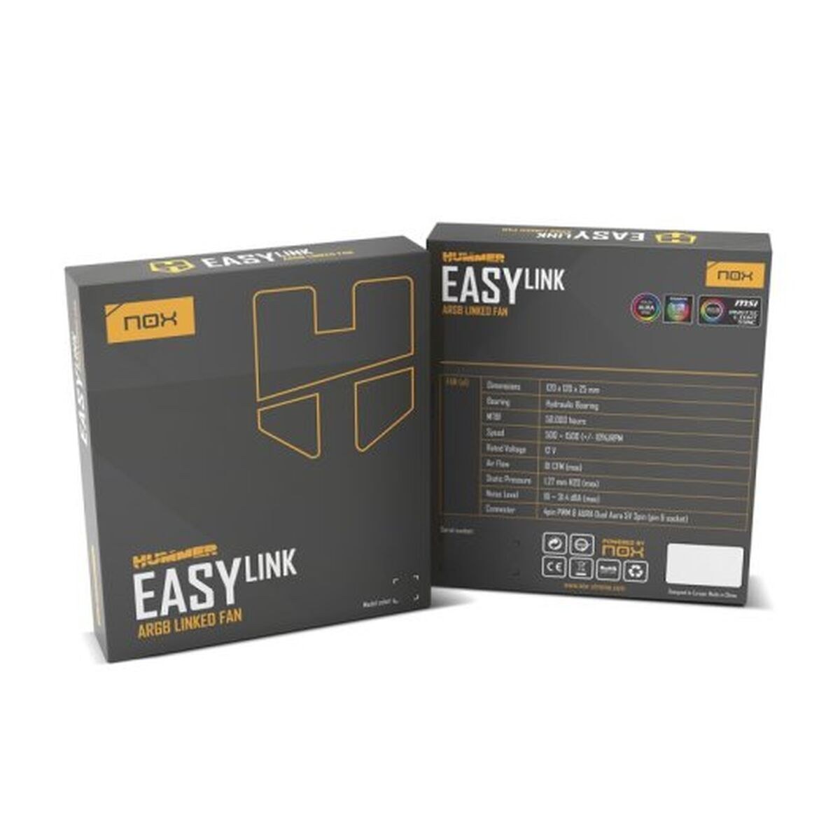 Box Ventilator HUMMER EASYLINK ARGB Ø 12 cm (1 Unit)