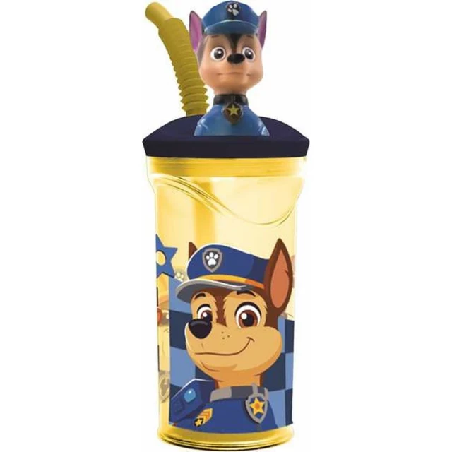 Cup with Straw Boy Rescue Pups 360 ml 3D
