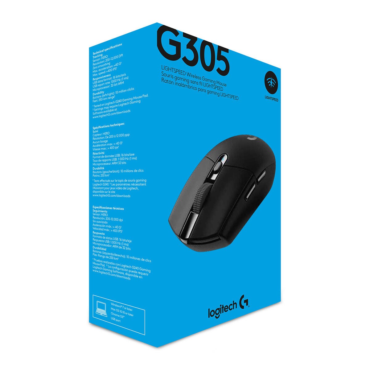 Мышь G305 12000 dpi Чёрный