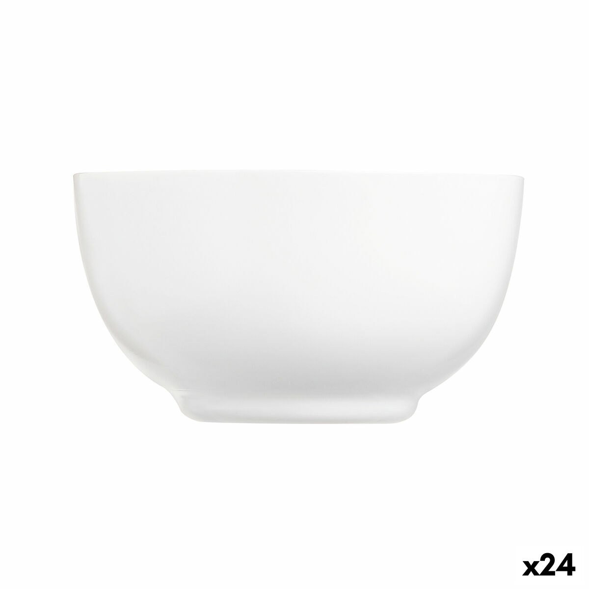 Bowl Diwali White Glass 14,5 cm (24 Units)