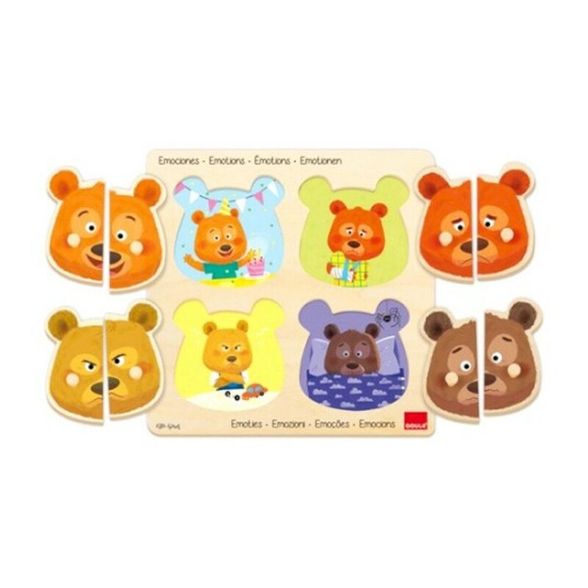 Child's Wooden Puzzle Emotions 54008