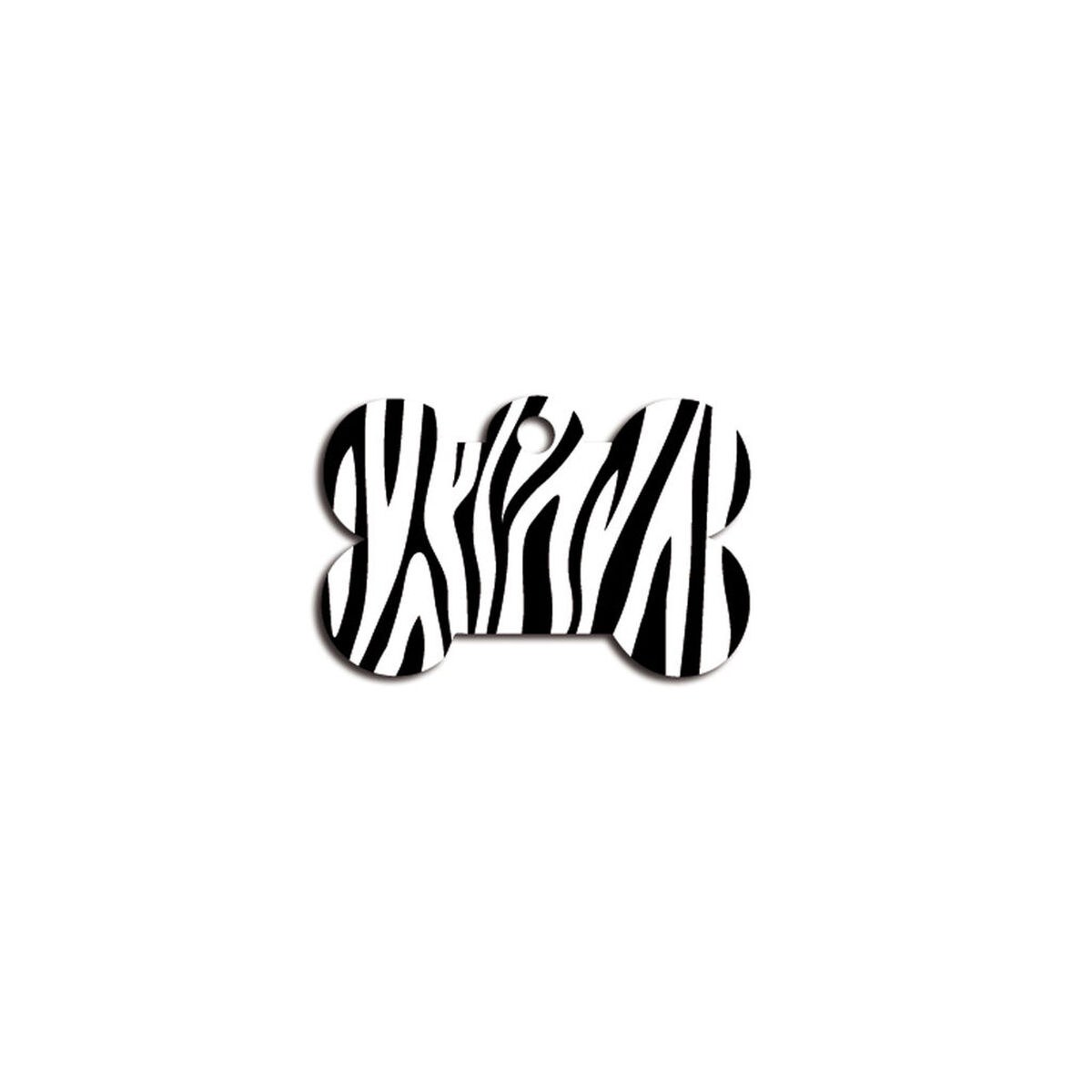 Identification plate for collar Bone Black