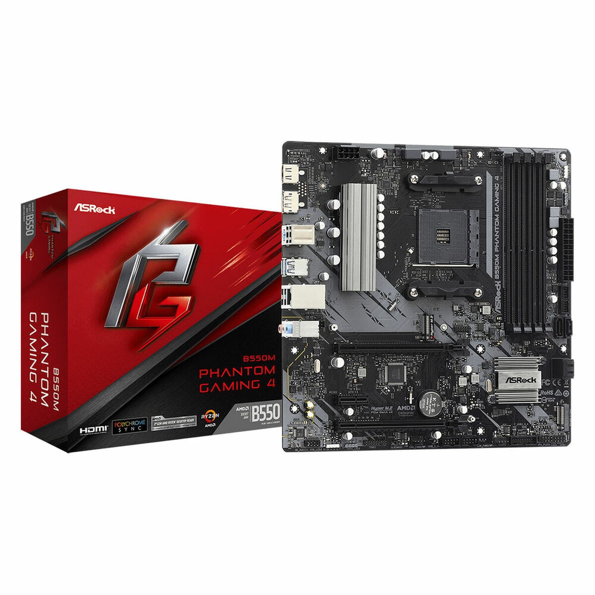 Материнская плата 90-MXBE90-A0UAYZ AMD B550 AMD AM4
