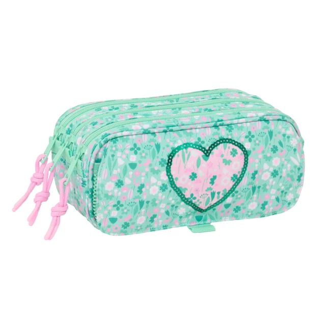 Тройной пенал Cuore Мята 21,5 x 10 x 8 cm