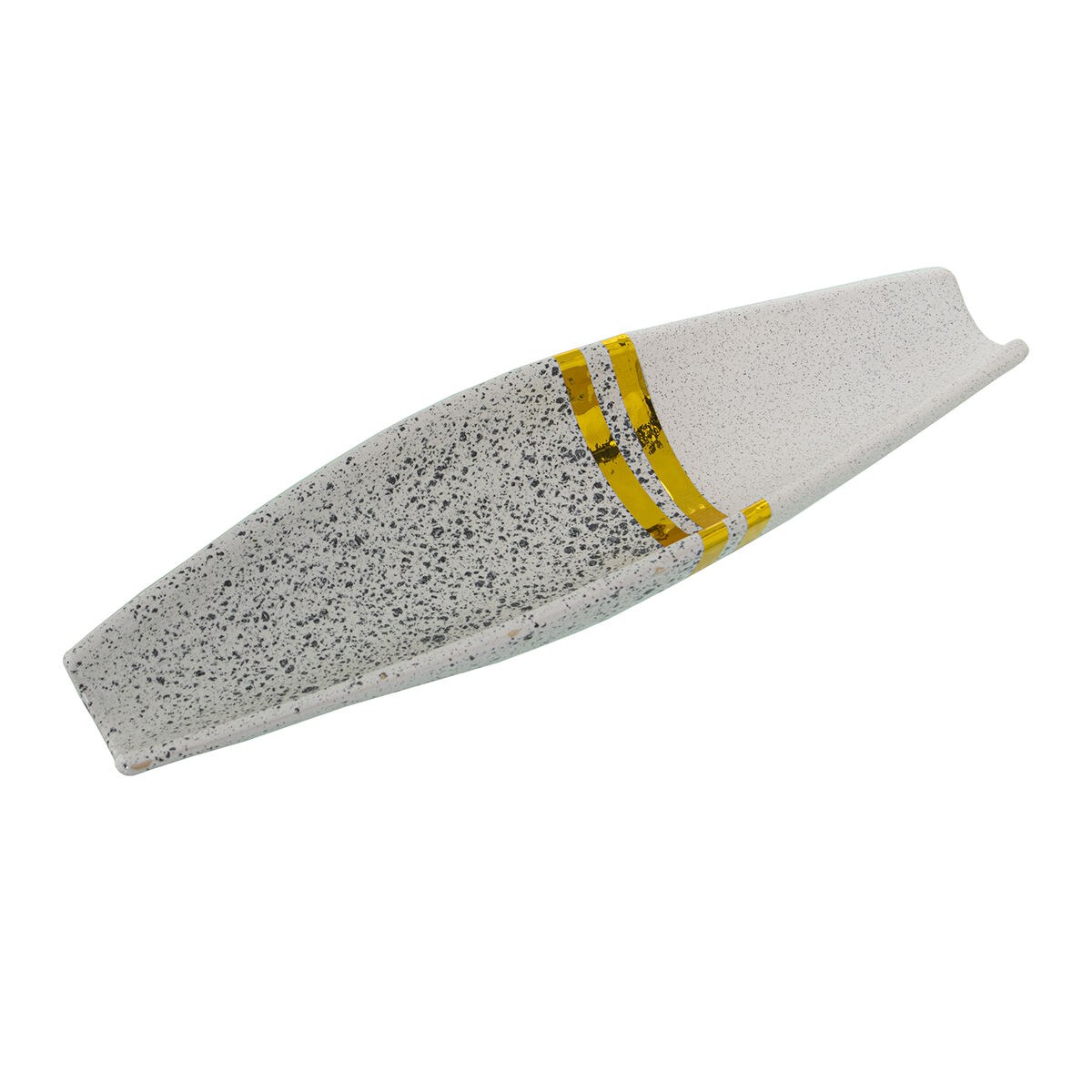 Centerpiece White Silver Ceramic 35 x 11 x 5 cm