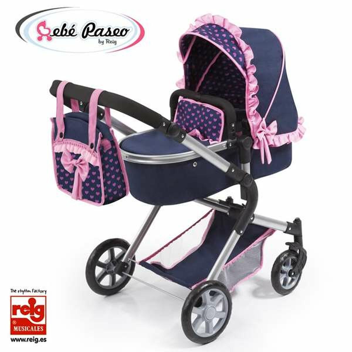 Коляска для кукол Combi 62 cm 82 x 79 x 38,5 cm Тёмно Синий