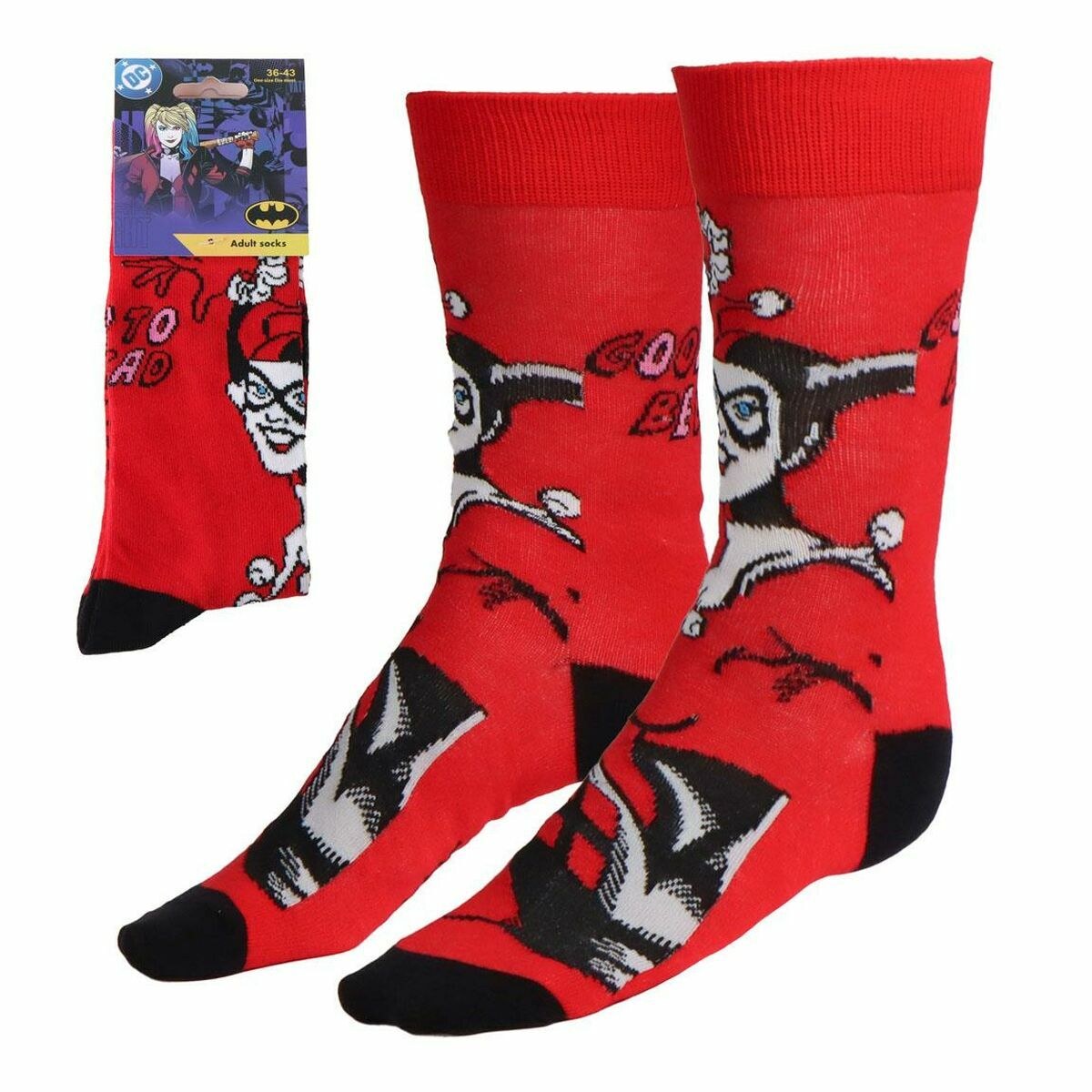 Носки Harley Quinn Красный 36-43
