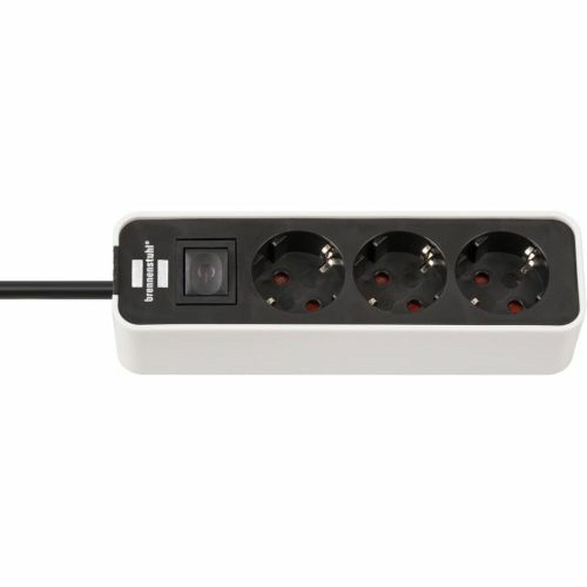 Блок электрических розеток, 3 позиций, с выключателем Ecolor 3600 W (1,5 m)