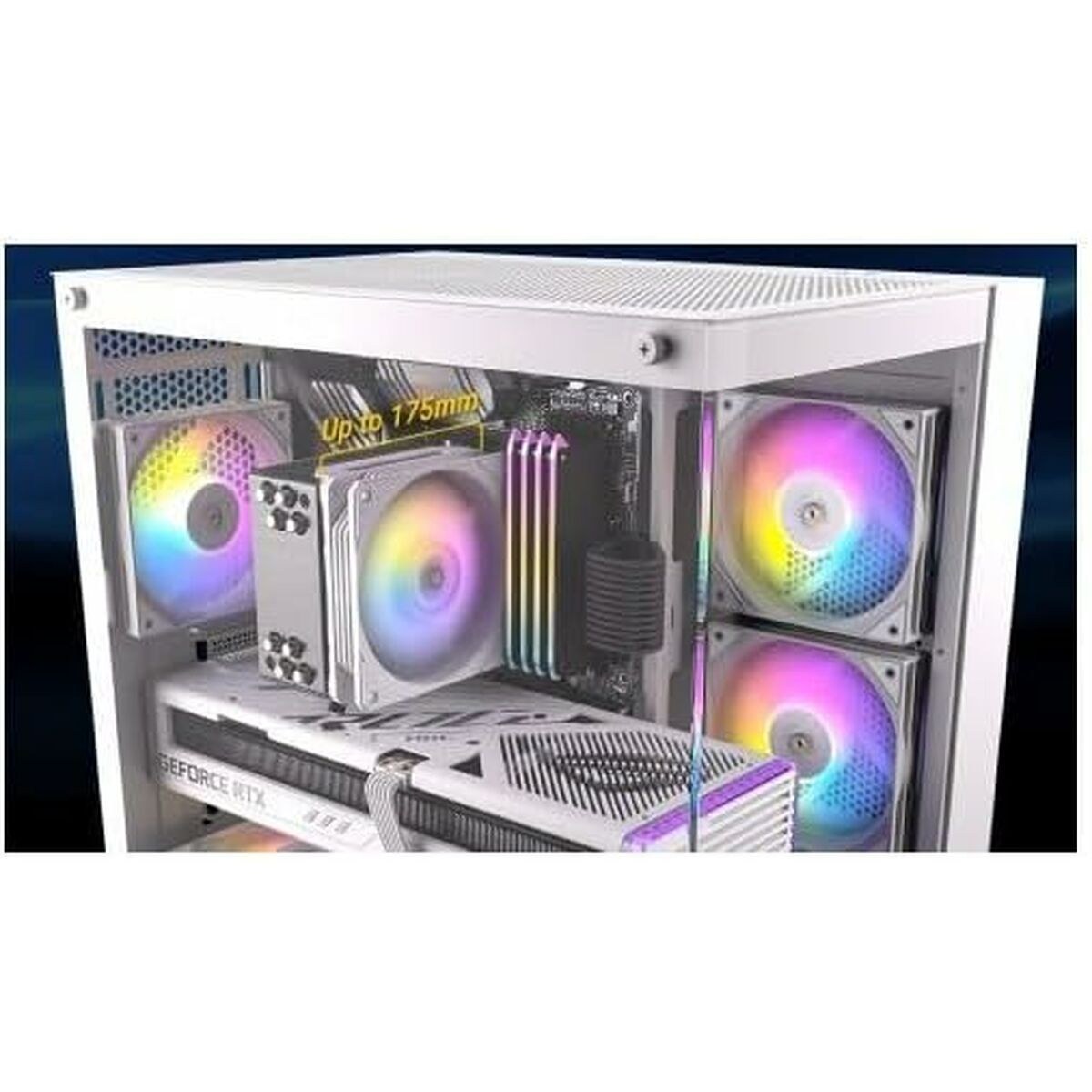 Блок полубашня ATX Galileo CX800 ARGB Белый