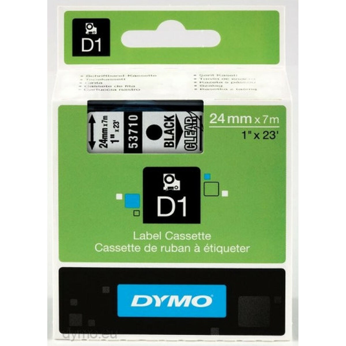 Laminated Tape for Labelling Machines S0720920 Black 24 mm