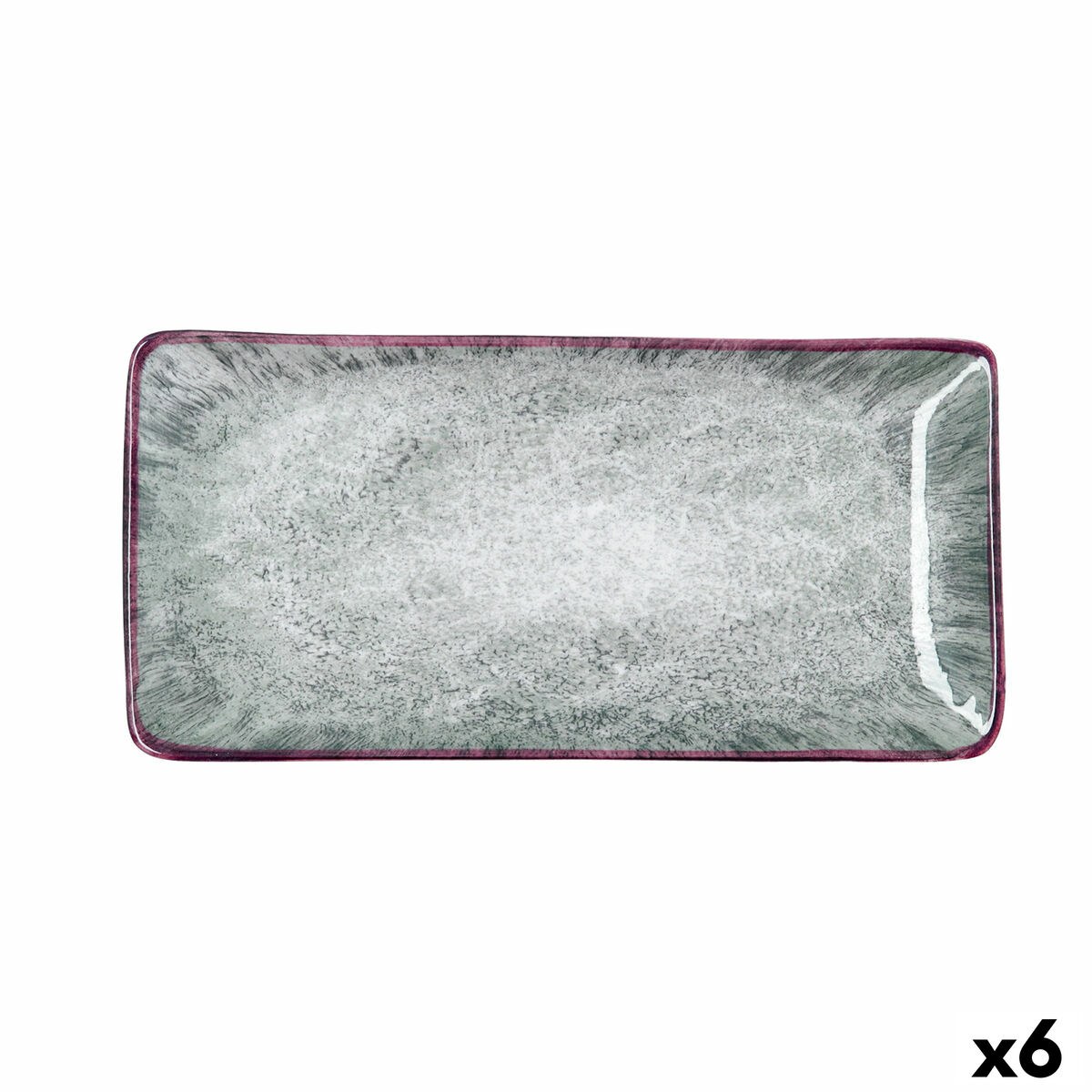 Snack tray Stela White 25 x 12 cm (6 Units)