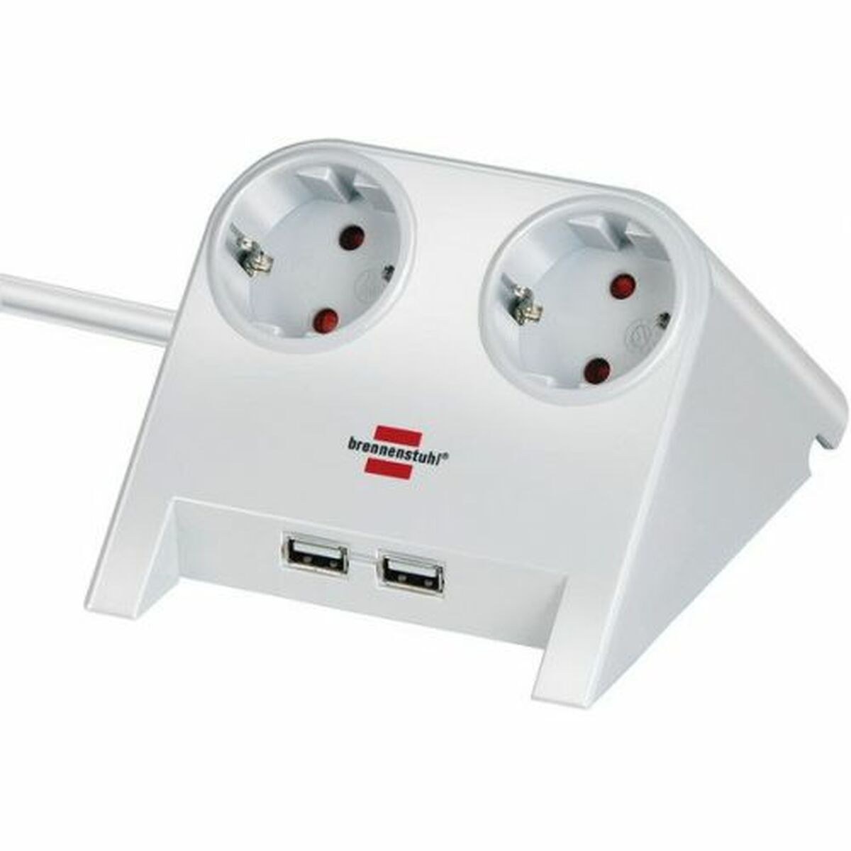 Блок электрических розеток, 2 позиции, без выключателя 1153520222 3600 W USB x 2 столешница (1,8 m)