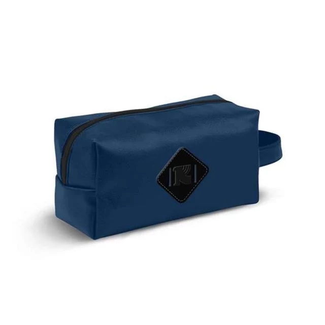 Travel Vanity Case Navy Blue PVC 13 x 27 x 13 cm