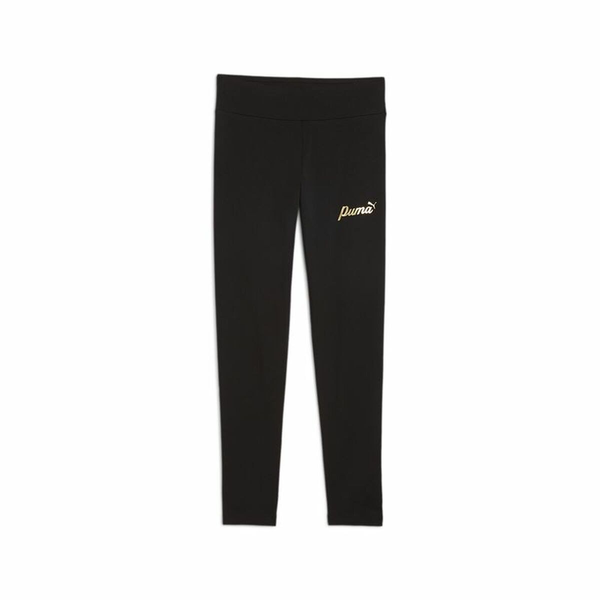 Sports Leggings for Children Essentials+ Script Metallic Black