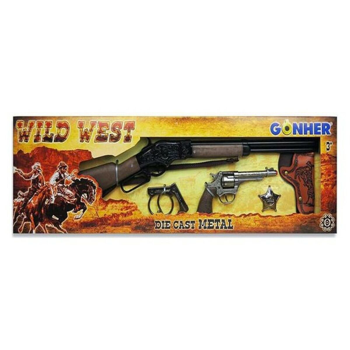 Set of Western Guns 498/0 77 x 23 x 5 cm (77 x 23 x 5 cm)